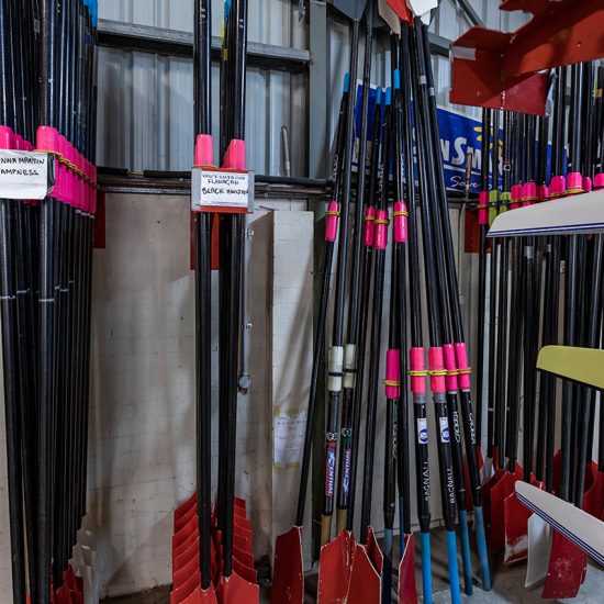 The old and new way to store oars